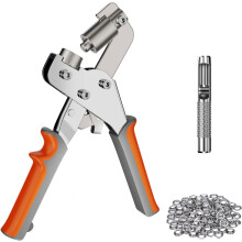 Handheld Hole Punch Pliers Portable Handheld Eyelet Machine Grommet Tool Kit With 500 holes (ø10mm)