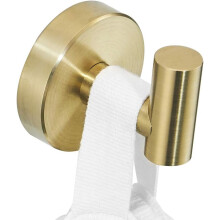 Towel Hook Gold, Brushed Brass Robe Hook for Bathroom Kitchen Toilet SUS Stainless Steel Hanging Clothes Coat Hook Wall Mounted