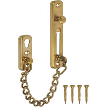 Gold 1PC Door Chains,Stainless Steel Security Chains with Screws,Door Latch,Chain Sliding Security Latch,Door Lock