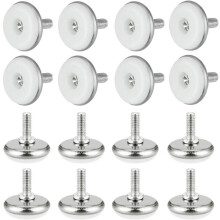 Furniture Screw Feet Pads 30 Pack Adjustable M6x15MM Furniture Leveling Feet Glide Pads with Screw Floor Protector for Desk Tables Couches Bed Sofa