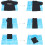 Shirt Folder Clothes Folding Board Durable Plastic Clothes Storage Board Light Blue 2