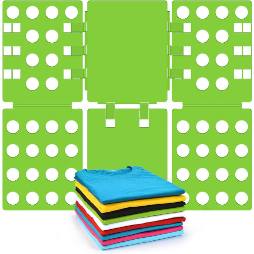 Shirt Folder Clothes Folding Board Durable Plastic Clothes Storage Board Green