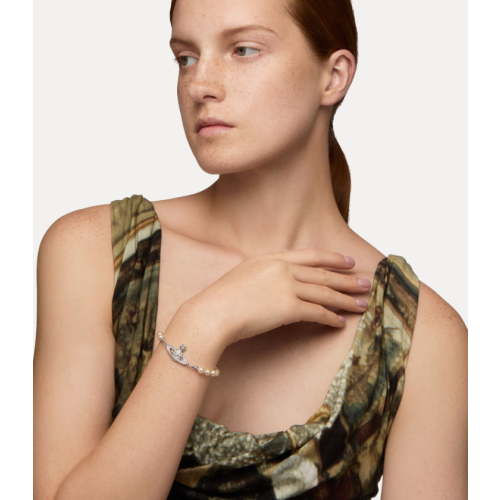 Vivienne Westwood Mini Bas Relief Pearl Bracelet 2