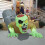 Living And Home Halloween Inflatable Zombie Tombstone with Lights 2