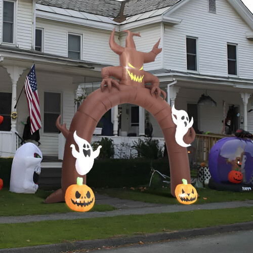 Living And Home Halloween Inflatable Arch Ghost Pumpkins 1