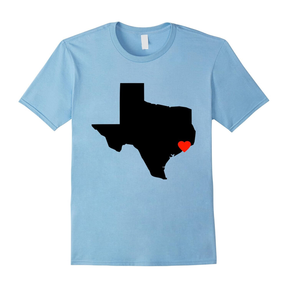 (M) I Love Houston Texas T-Shirt â Hurricane Support-Father's Day