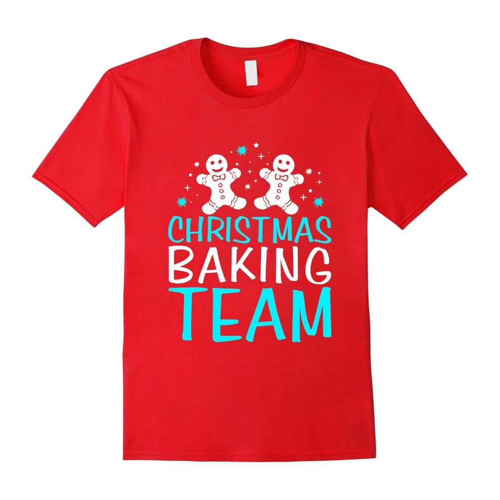 (XXL) Christmas Baking Team T-shirts, Holiday Cookie Lover-Father's Day