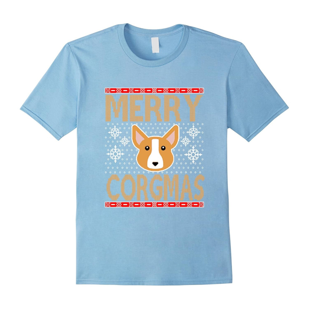 (XXXL) FUNNY MERRY CORGMAS T-SHIRT Dog Lovers Gift-Father's Day