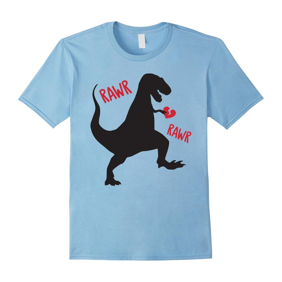 (M) Dinosaur Rawr T-Shirt â Valentine's Day Love Tee-Father's Day