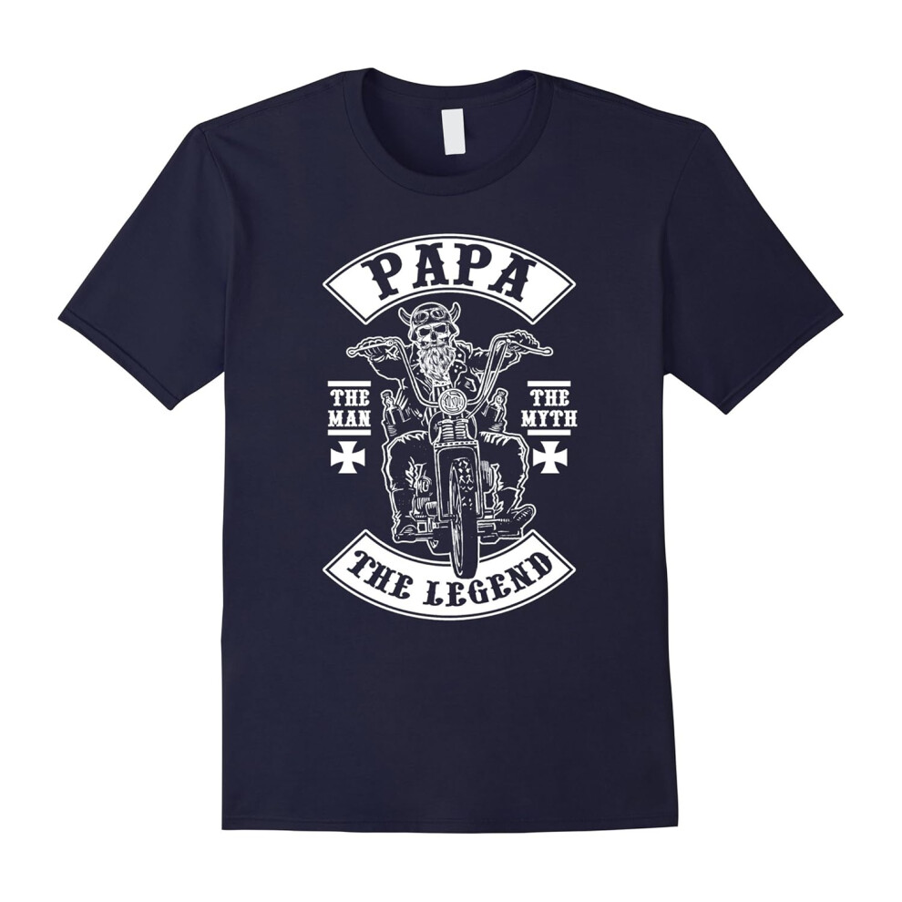 (M) Biker PAPA T-Shirt-Father's Day