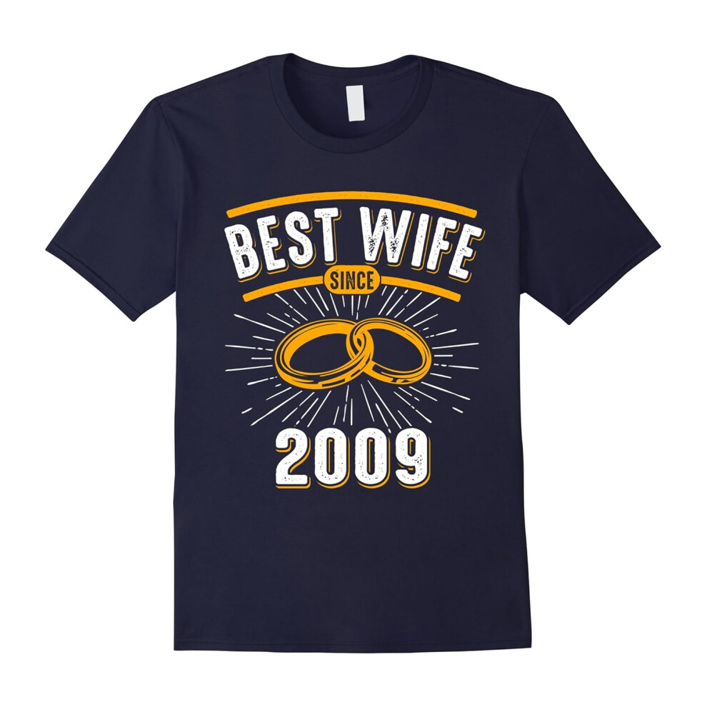 (XXXL) Best Wife Since 2009 8 Years Wedding Anniversary 8th Gifts-Father's Day