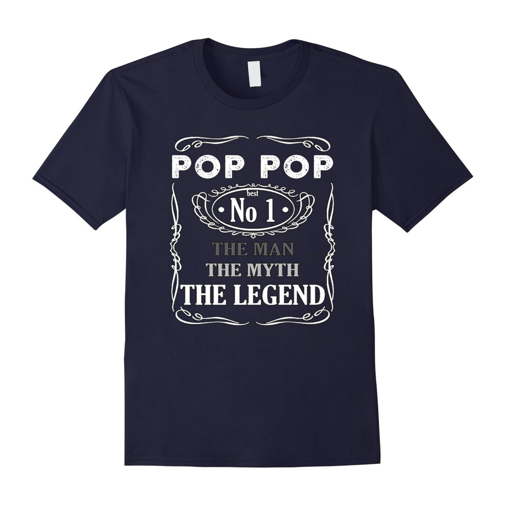 (XL) Men's Pop Pop â The Man The Myth The Legend T-Shirt â Dad T Shirt-Father's Day