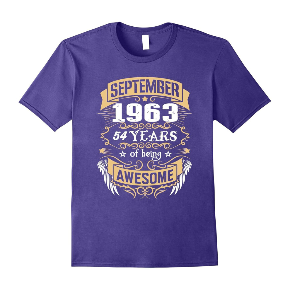 (M) September 1963 â 54th Birthday Gifts Funny Tshirt-Father's Day