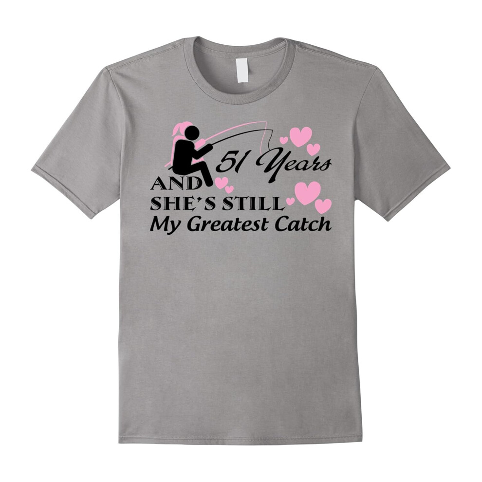 (L) Fishing Shirt â 51st Wedding Anniversary Gifts Shirt-Father's Day