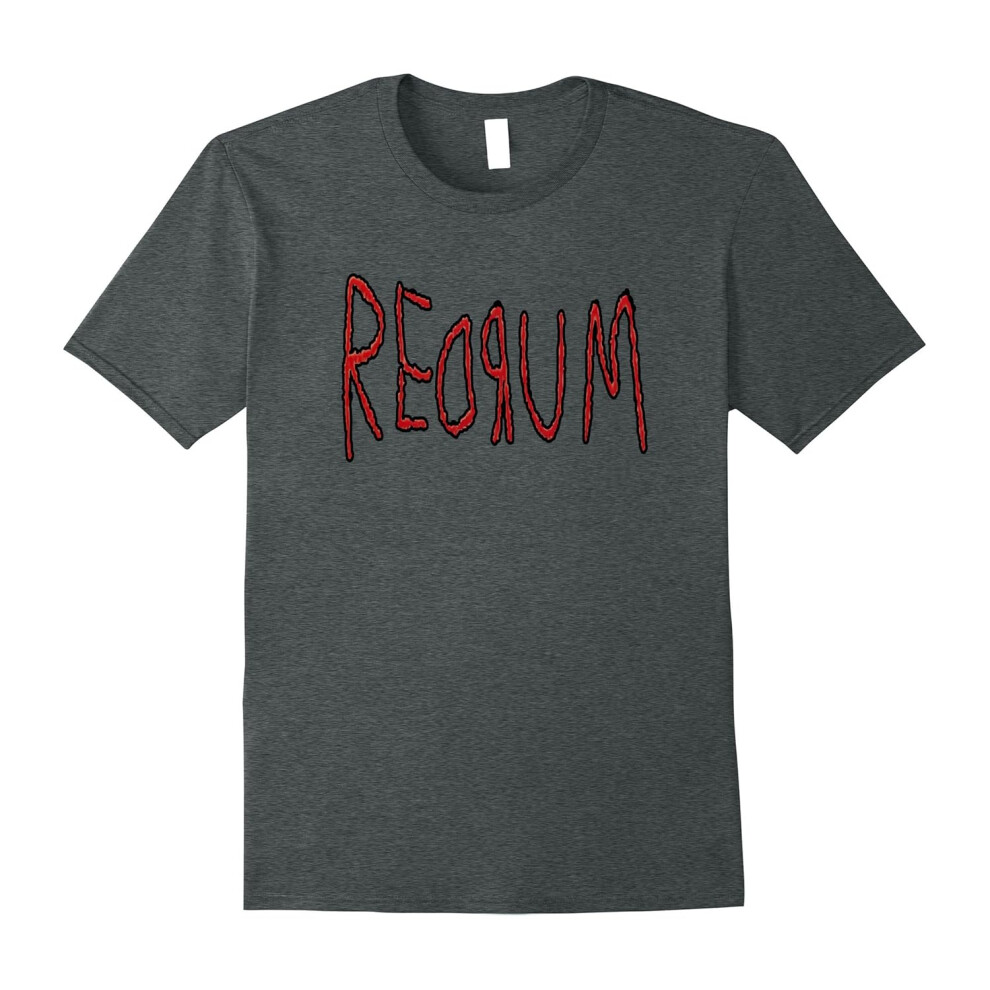 (M) Redrum Retro Creepy Scary Stories Horror Movie Love T-Shirt-Father's Day