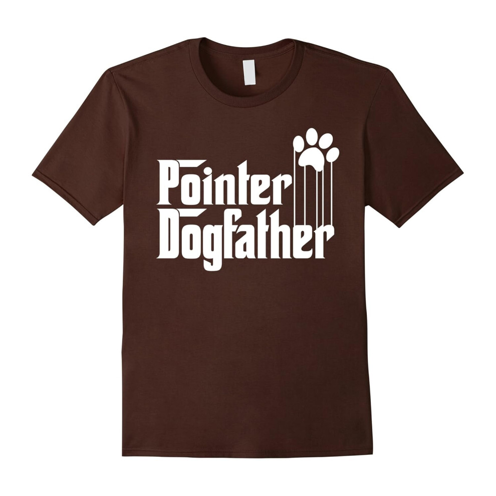 (M) Mens Pointer Dog Dad T-Shirt-Father's Day