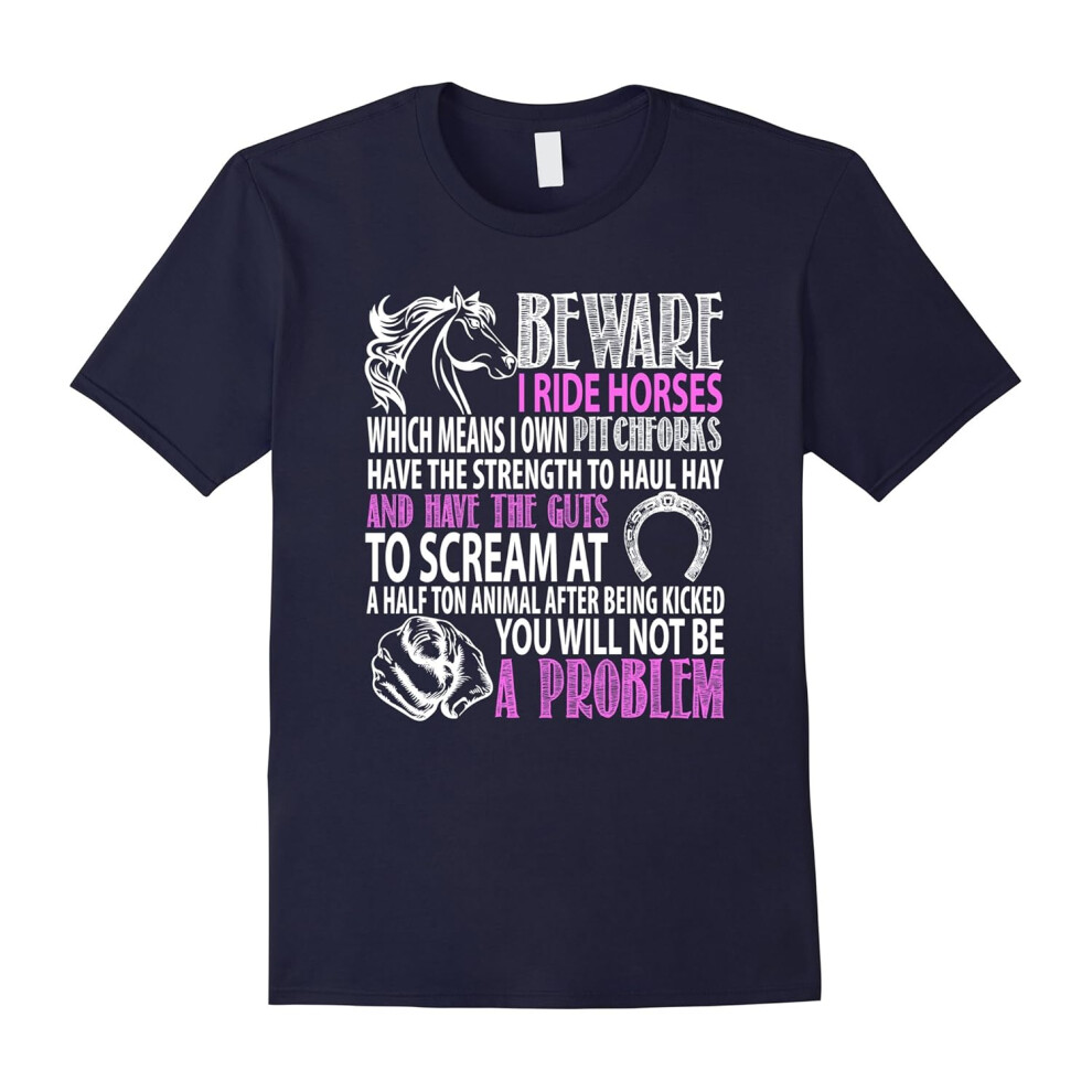 (M) Horse Gifts For Girls I Ride Horses T Shirt For Horse Lovers-Father's Day