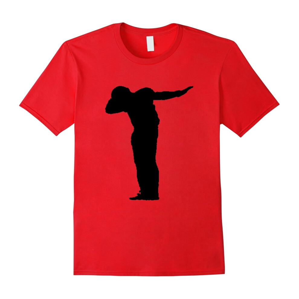 (L) Dabbing T-Shirt Football Player Touchdown Celebration Dance-Father's Day