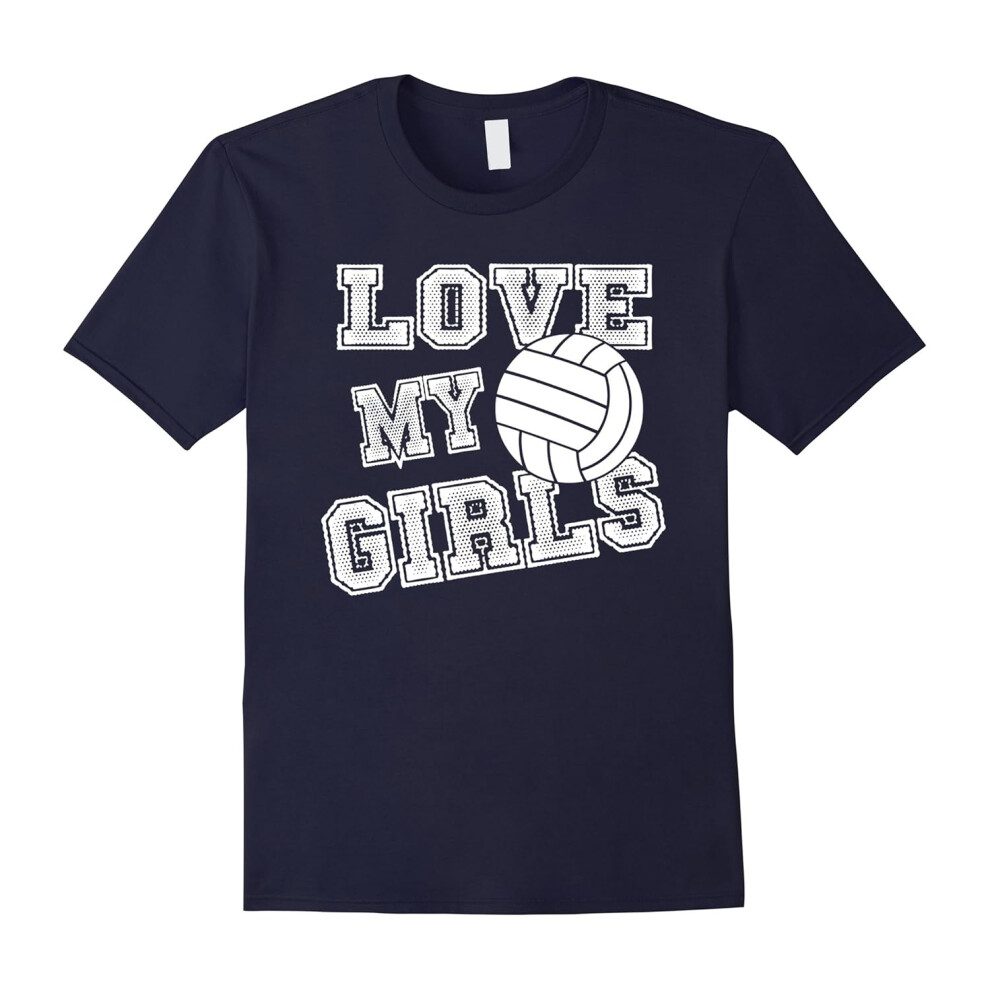 (S) I Love My Girls Volleyball Shirt for Moms and Dad-Father's Day