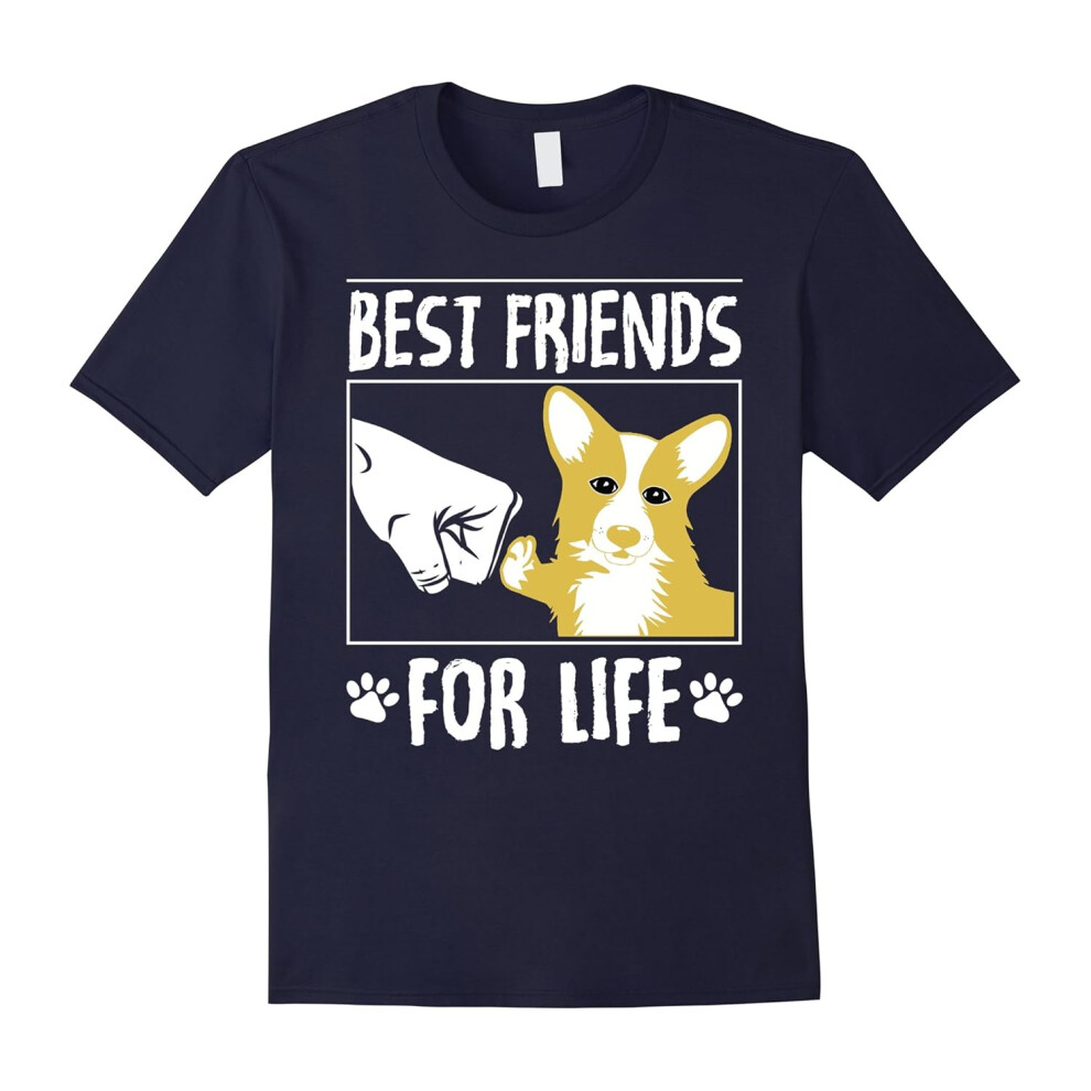 (M) Corgi Is A Best Friends For Life T-shirt Pet Lovers-Father's Day