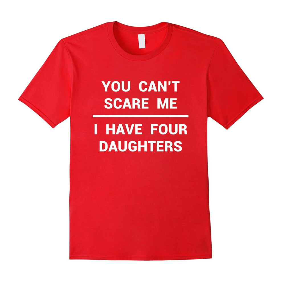 (S) 4 Daughters Shirt Funny Fathers Day Gift Husband Stepdad Son-Father's Day