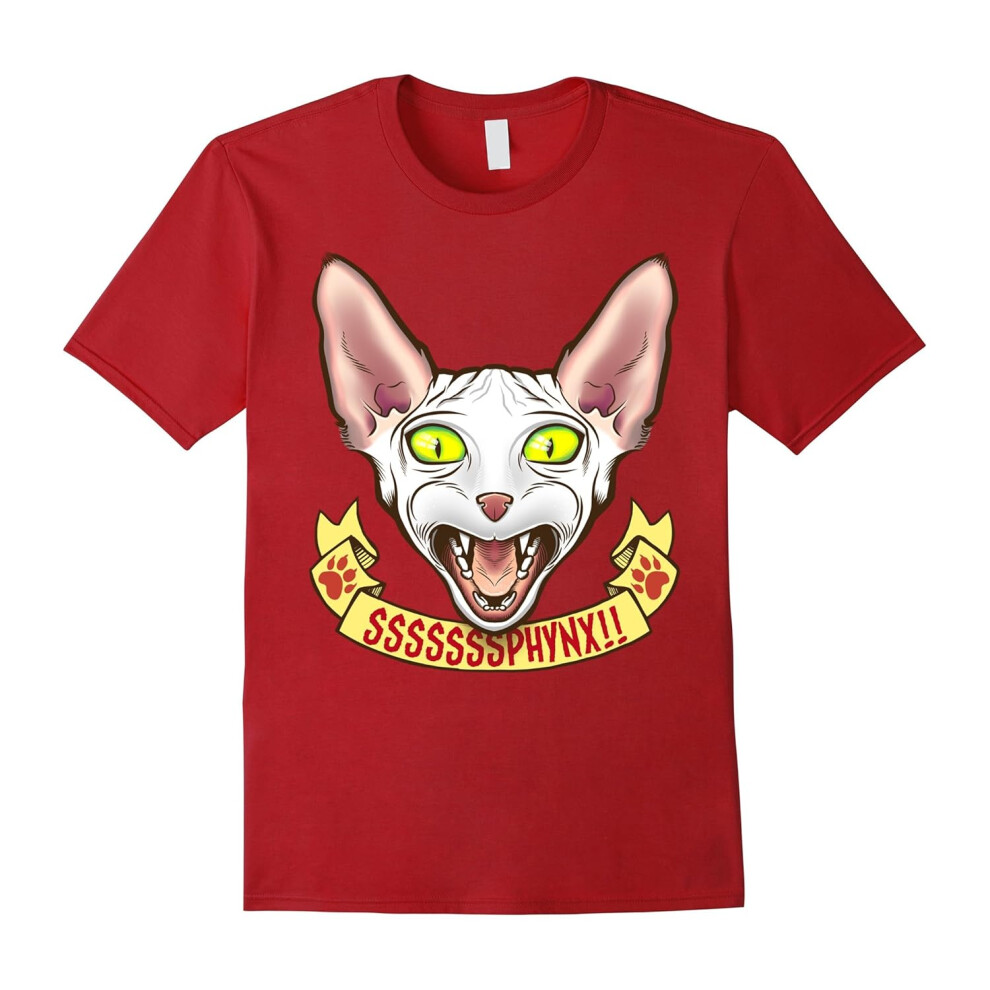 (S) Hissing Sphynx Cat â Shirt for Hairless Cats Lovers Breeders-Father's Day