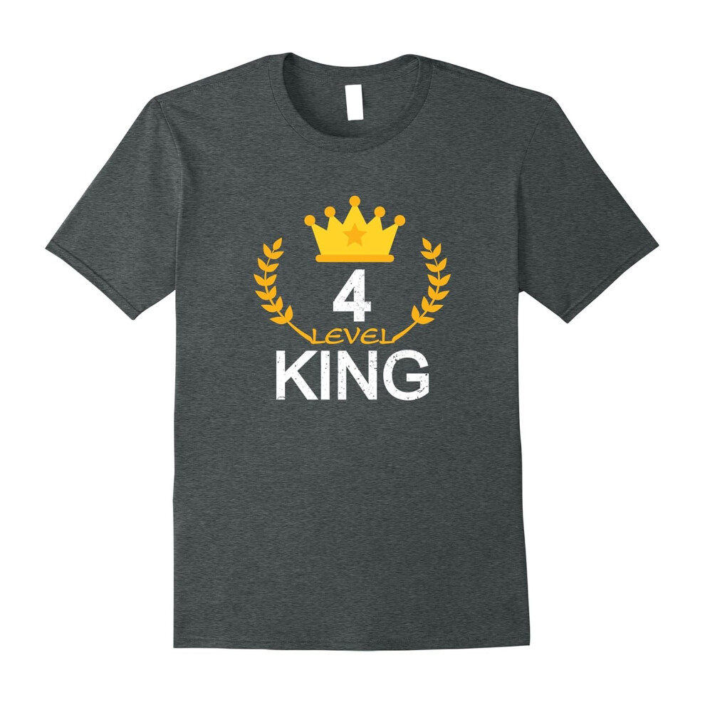 (L) Funny 4th Birthday 2003 Gifts T-shirt Boys King Vintage Tee-Father's Day