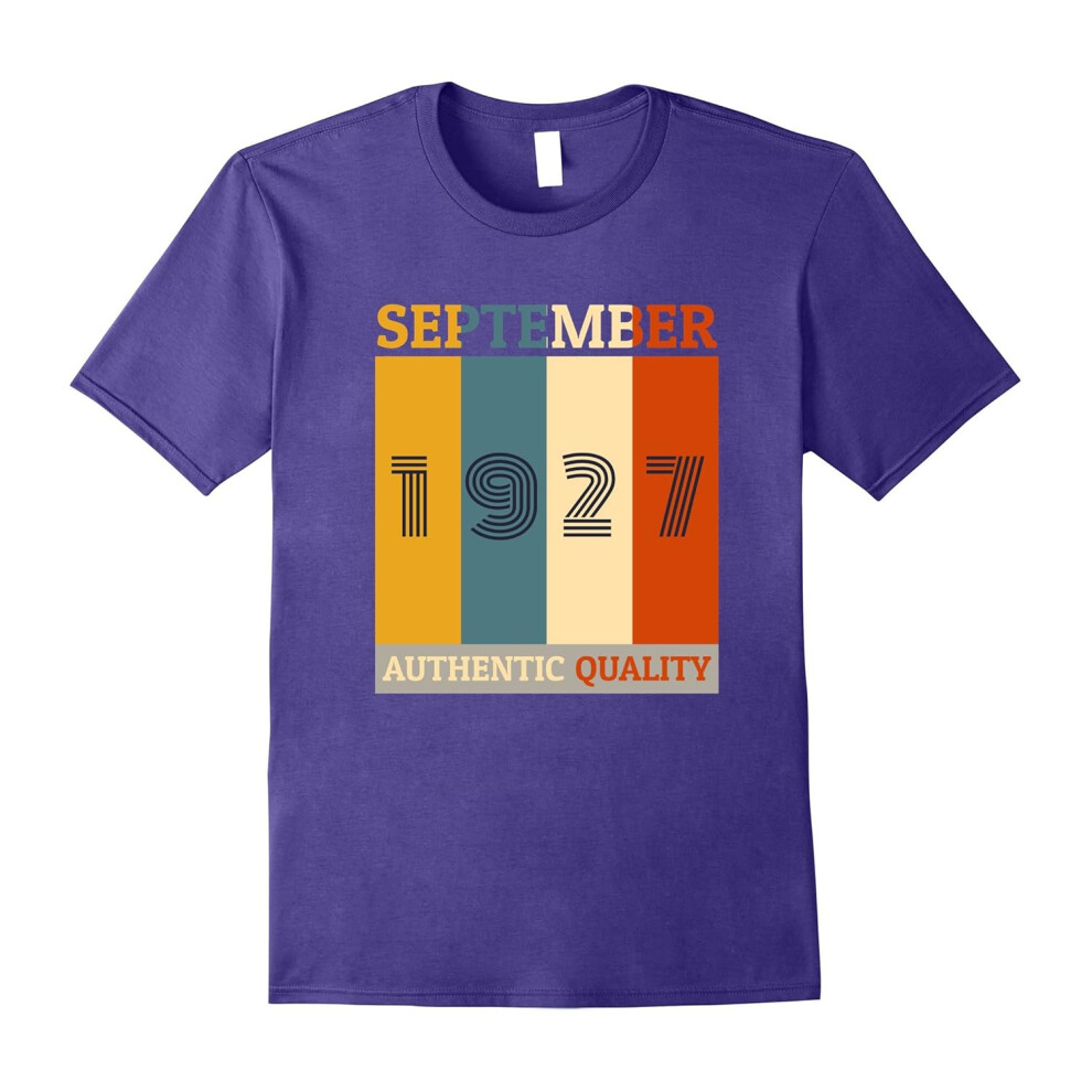 (M) Born in September 1927 T-shirt. 90th Birthday Gifts Retro-Father's Day