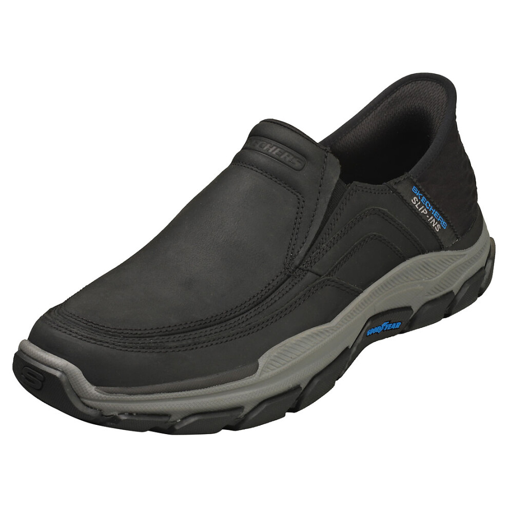 Skechers Slip-Ins Respected Mens Slip On Shoes In Black - 9 Uk