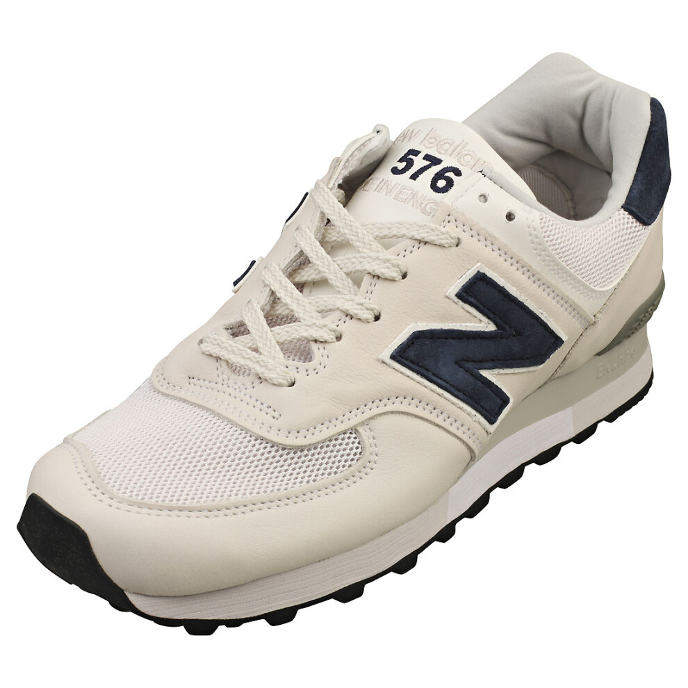 (10) New Balance 576 Made In England Mens Fashion Trainers in Off White Navy