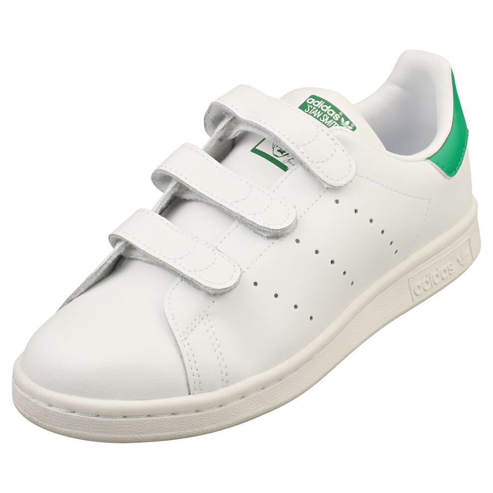 (5) adidas Stan Smith Cf Kids Classic Trainers in White Green