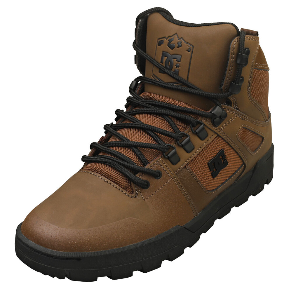 (9) DC Shoes Pure High-top Wr Mens Casual Boots in Dark Chocolate