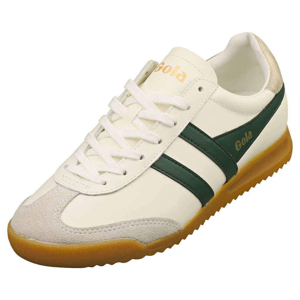 (3) Gola Torpedo Womens Casual Trainers in Off White Green