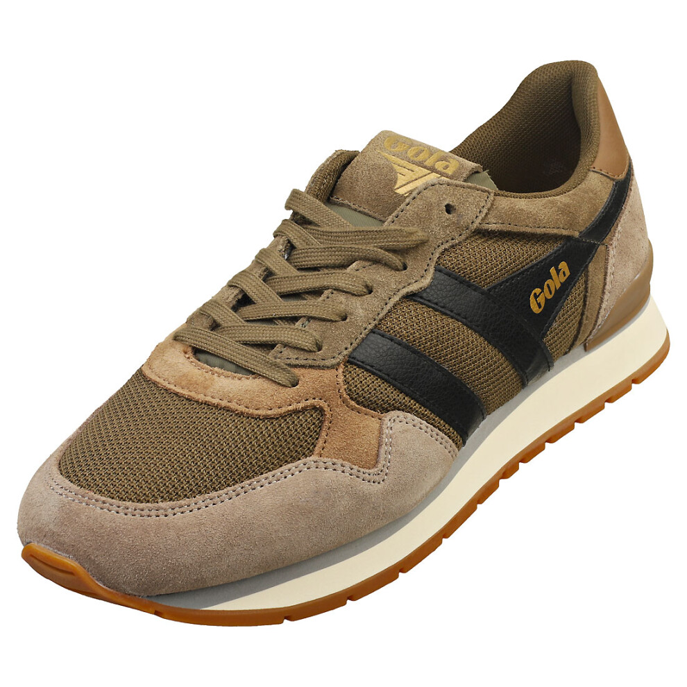 (10) Gola Colorado Mens Casual Trainers in Khaki Rhino Black