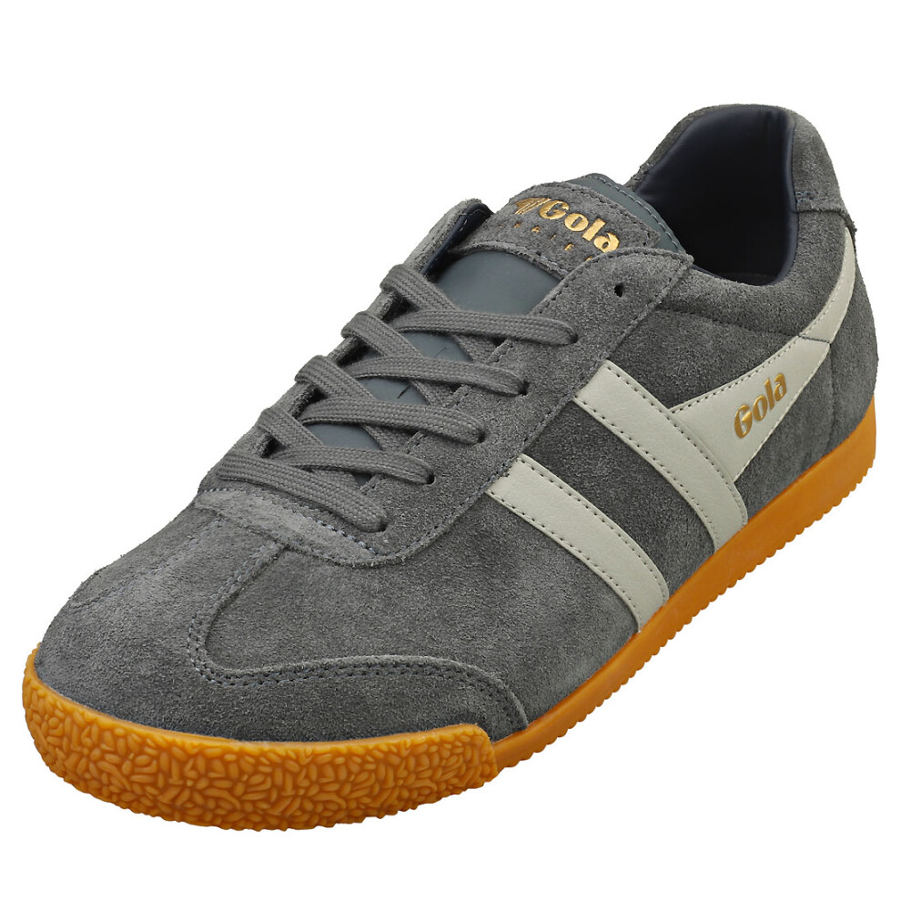 (10) Gola Harrier Mens Classic Trainers in Storm Grey