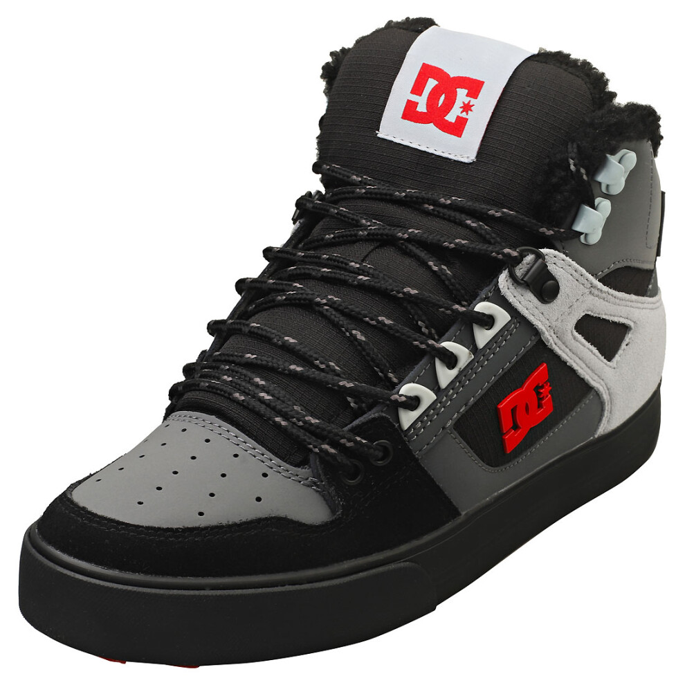 (10) DC Shoes Pure High-top Wc Winter Mens Skate Trainers in Grey Black