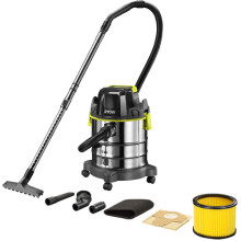 Ryobi ONE+ 18V Wet & Dry Vac R18WDV-0 (Tool Only) - 82 Air Watts, 18L, Cordless with Onboard Storage & Universal Adaptor (5133004724)