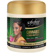 Sofn'Free Cannabis & Shea Butter Plaiting & Braiding Gel 500ml