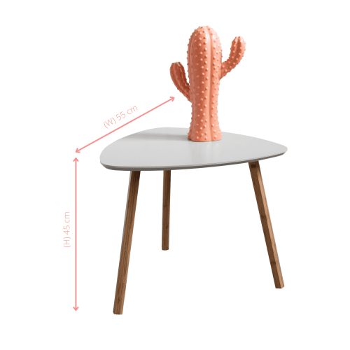 Noa and Nani (Chalk Grey and Natural Pine) Malme Large Side Table Occasional 2
