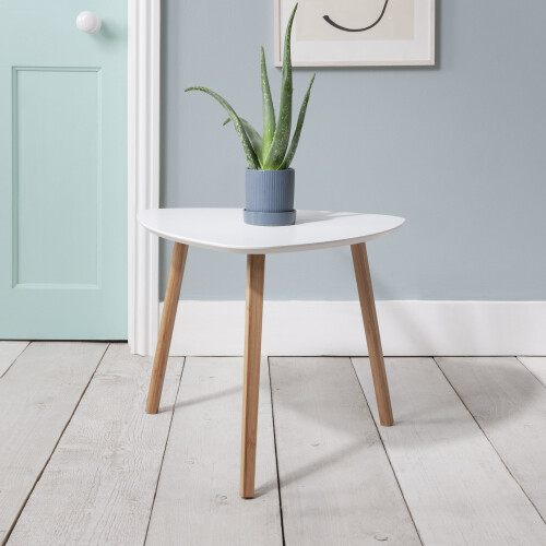 Noa and Nani (Classic White and Natural Pine) Malme Large Side Table Occasional
