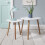 Noa and Nani (Classic White and Natural Pine) Malme Large Side Table Occasional 7