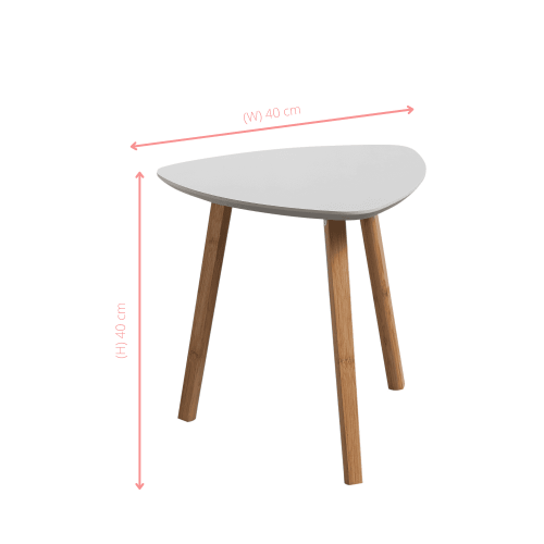 Noa and Nani (Chalk Grey and Natural Pine) Malme Small Side Table Occasional 2