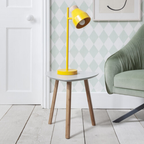 Noa and Nani (Chalk Grey and Natural Pine) Malme Small Side Table Occasional