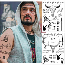 Halloween Temporary Tattoo Face Tattoos Neck Arm Tattoos Halloween Tattoo Sticker for Costume Parties and Halloween
