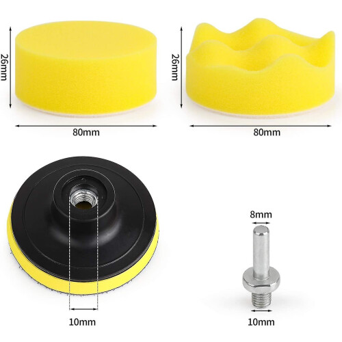 11 Pcs Car Buffer Polisher Kit Drill Buffing Kit 1