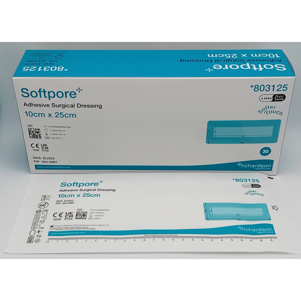 Softpore 10cm x 25cm Box of 30 - REF:R3803125