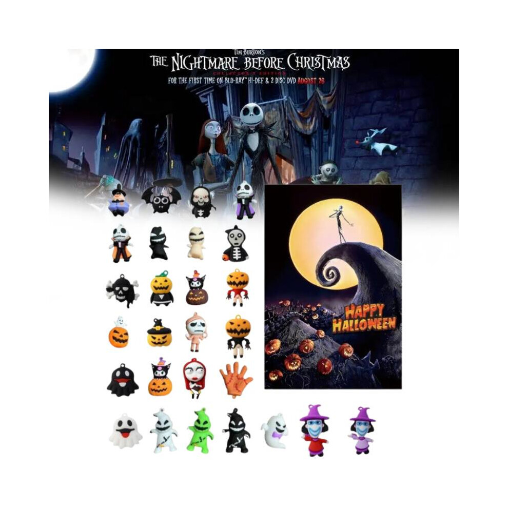 The Before Nightmare Christmas Advent Calendar 24 Gifts Box Halloween Countdown