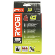Ryobi Triangular Detail Sanding Sheets 10 Pack - SCS10A