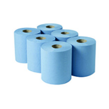 Blake & White Purely Smile Centrefeed Rolls 2ply 150m Blue Pack of 6