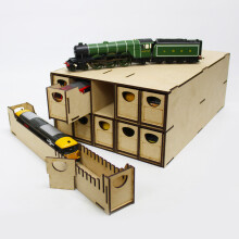WWScenics N-Gauge Loco Storage Box | 10 Drawer Model Rail Scenics LC-016